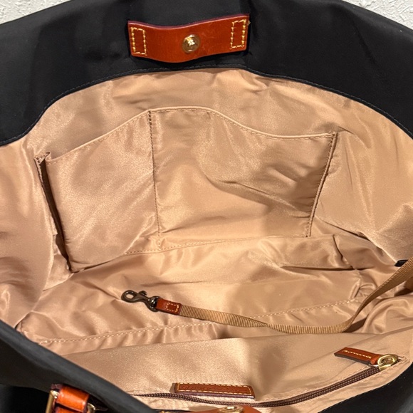 Dooney & Bourke Black Nylon Shopper Tote - Picture 12 of 16